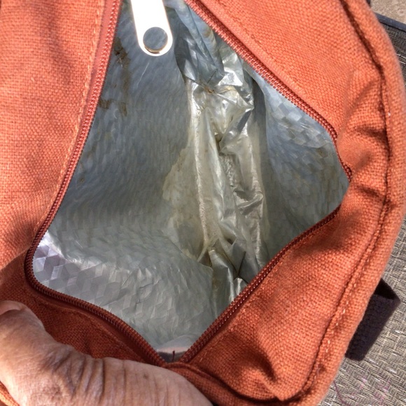 Spartina 449 Rust Print Canvas Insulated Lunch Cooler Bag - Picture 6 of 7